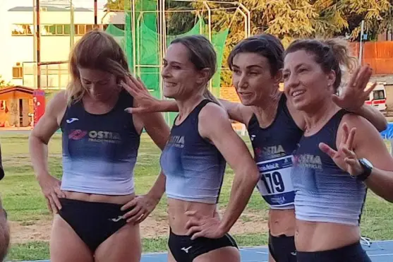 Regionali Master di Atletica, l’Ostia Track’n Field nella storia: la 4×100 femminile fa il record italiano