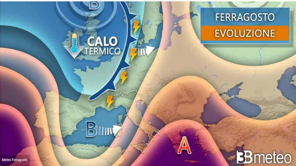 Meteo Ferragosto:  caldo africano ma anche qualche temporale