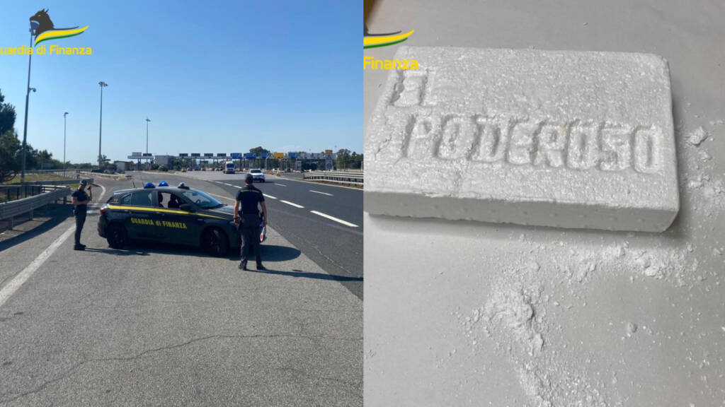 Carico di droga sull'A12, sequestrati quasi 30 kg di cocaina