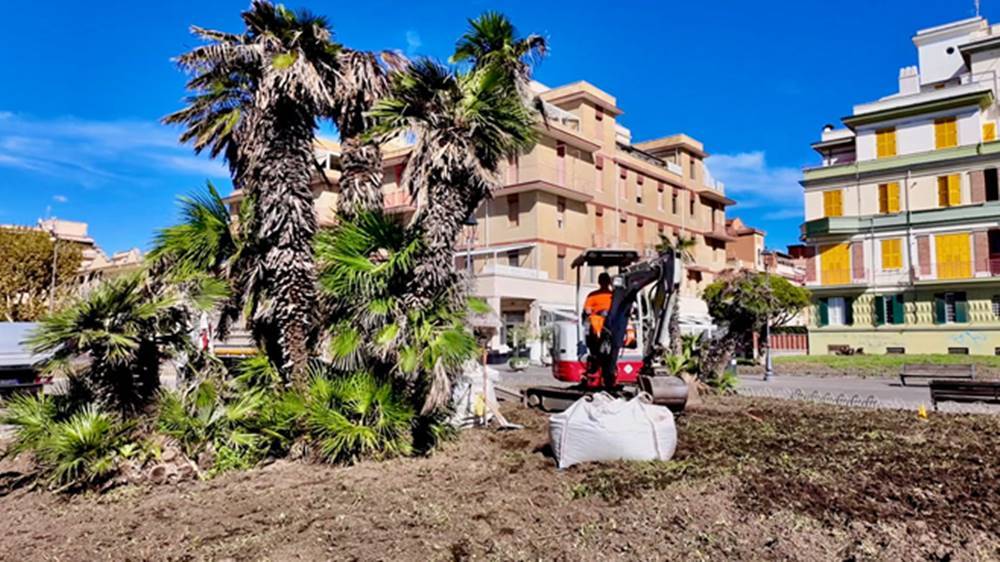 lavori piazza Anco Marzio