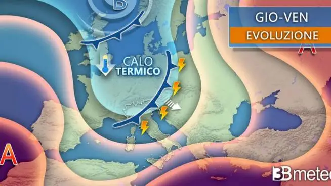 Meteo mercoledì, rischio di locale instabilità