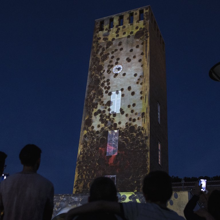Trasmutazioni Urbane. Pomezia Light Festival 2017. Foto di Vincenzo Farenza