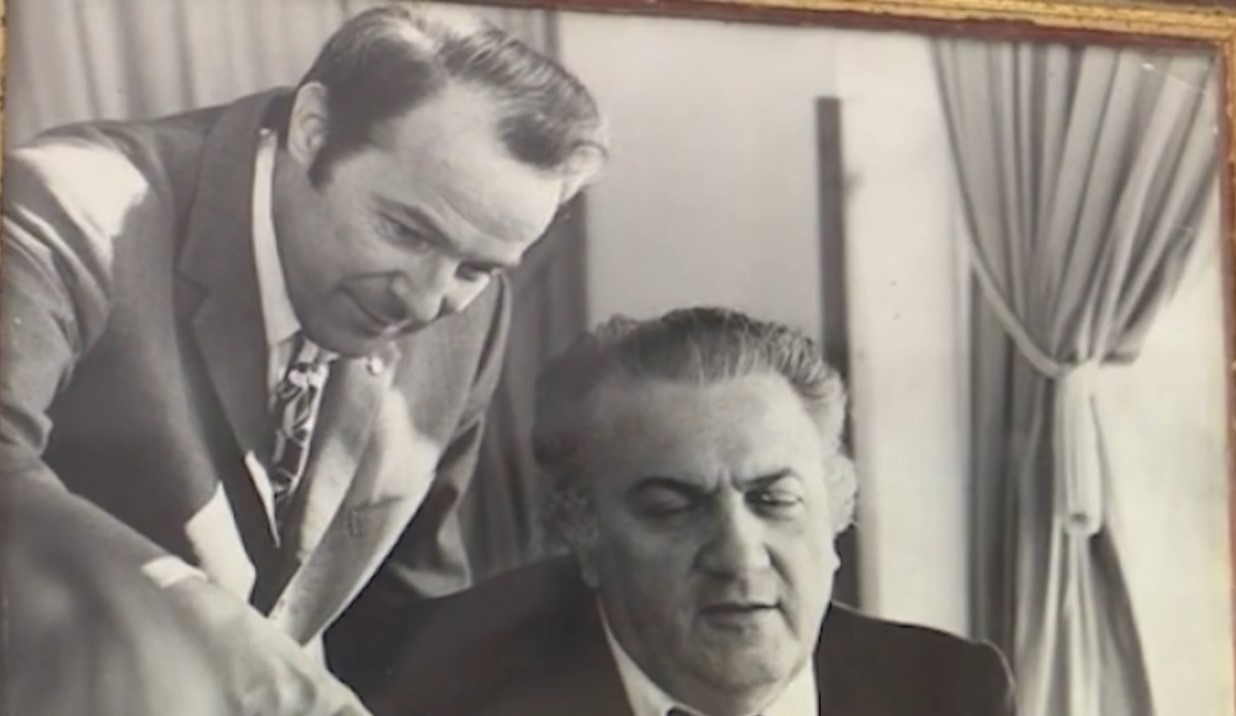 Luigi Muzzarelli con Federico Fellini