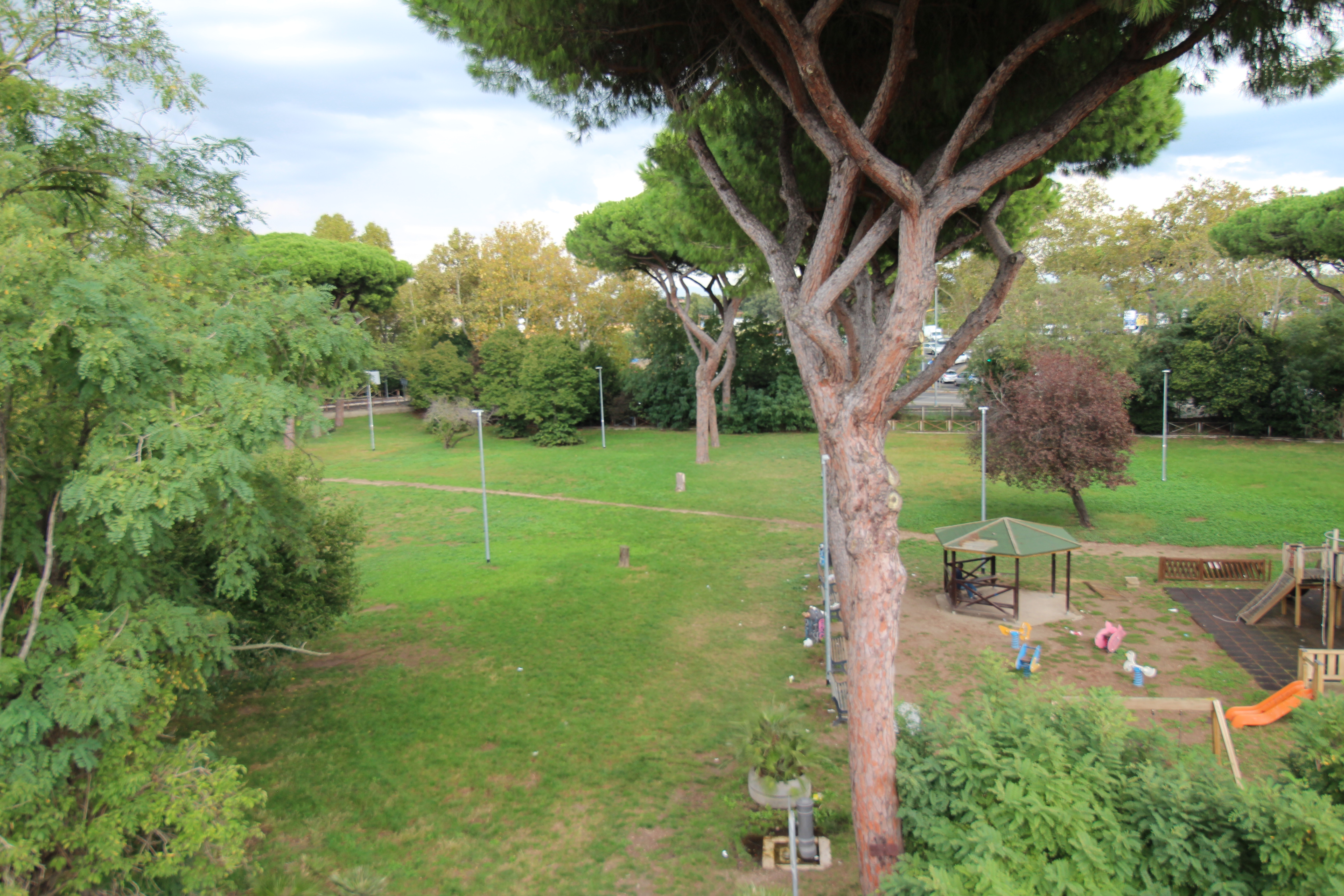 La vista sul Parco dei Ravennati da Villa Rosina