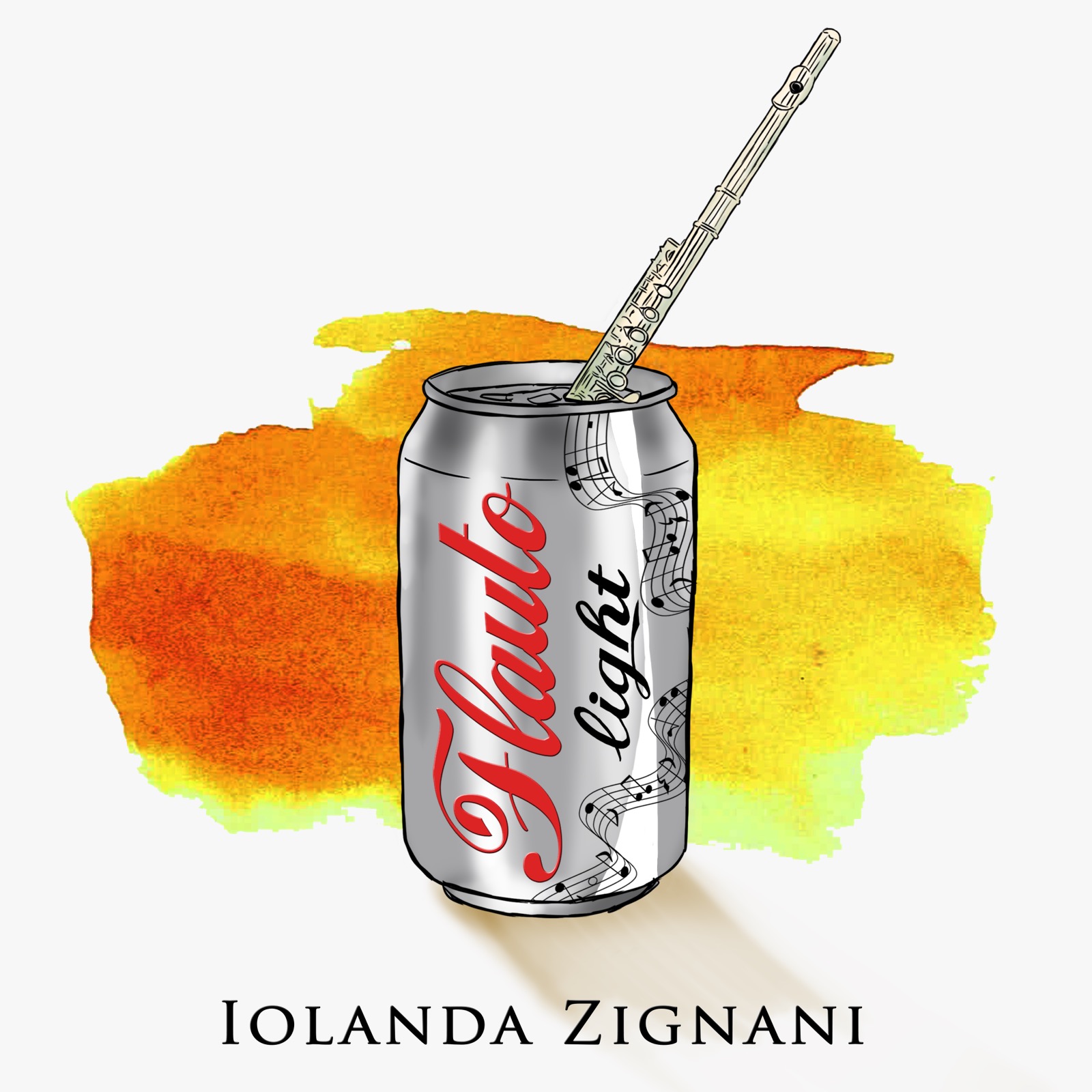 La copertina del disco "Flauto Light" di Iolanda Zignani