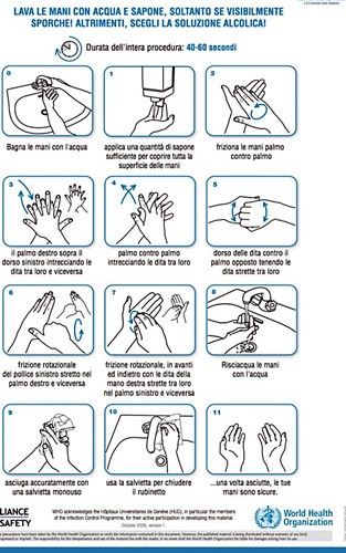 come lavarsi le mani