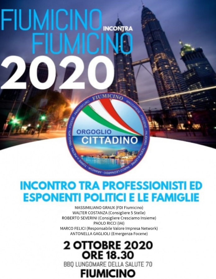 Fiumicino incontra Fiumicino 2020 locandina