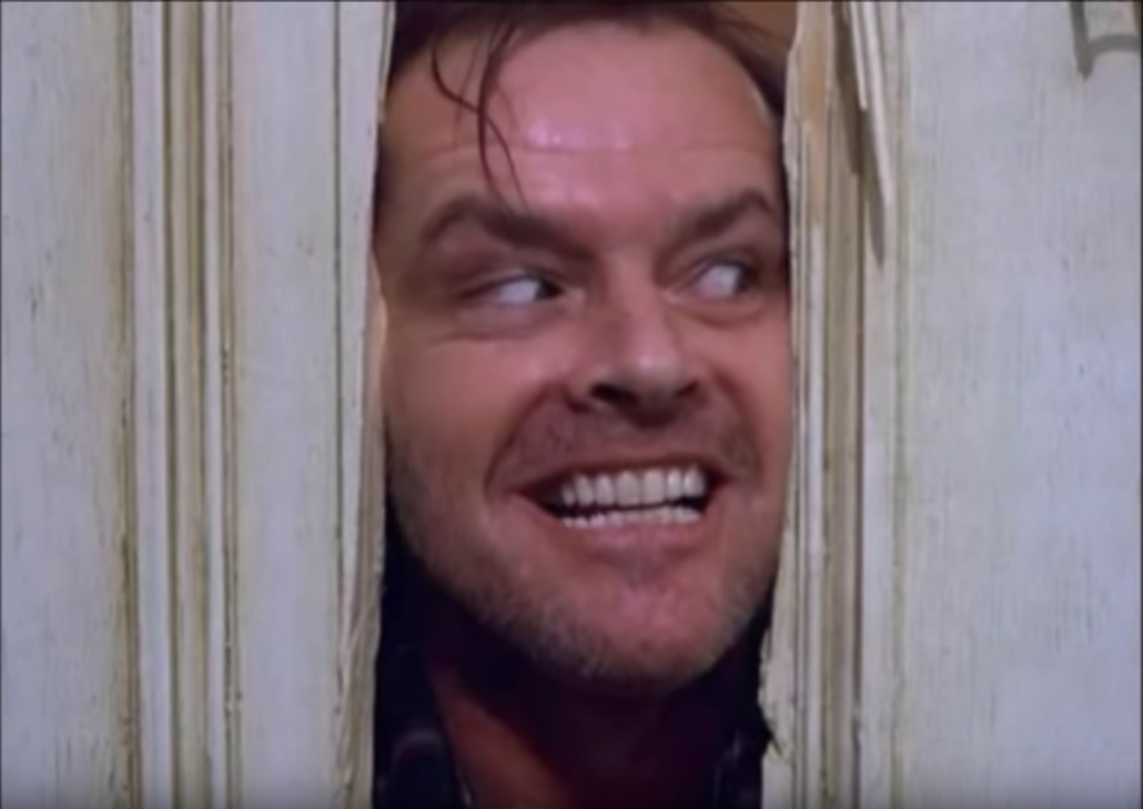 Jack Nicholson in Shining