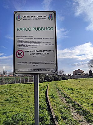 cartello parco pubblico