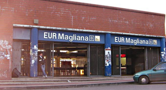 La stazione di Eur Magliana